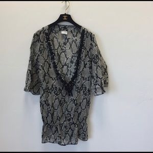 Beach bunny Swimwear snakeskin coverup